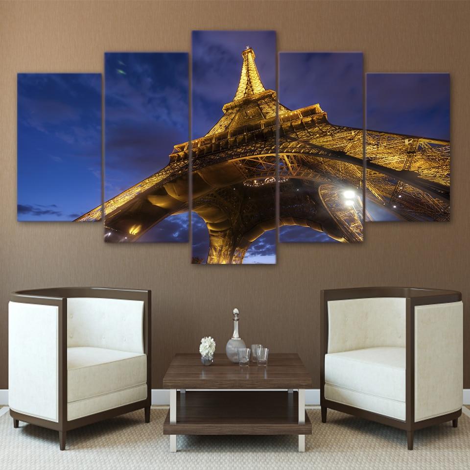 Eiffel Tower Night 01 – Nature Canvas Wall Art
