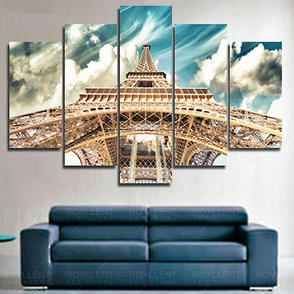 Eiffel Tower Under Blue Sky – Nature Canvas Wall Art