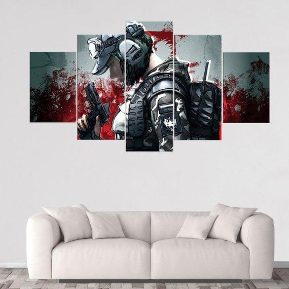 Ela Rainbow Six Siege Gaming Canvas Wall Art