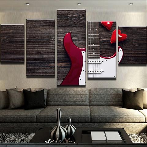 Electric Guitar Love – Music Canvas Wall Art