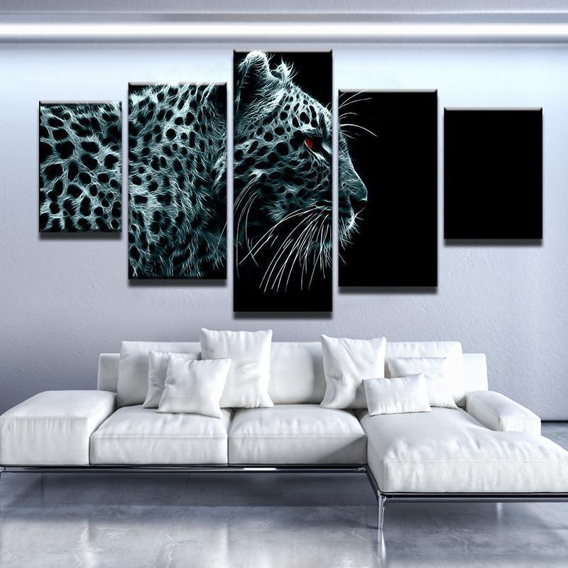 Electric Leopard – Animal Canvas Wall Art