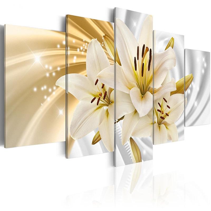 Elegant Lilies 1 – Nature Canvas Wall Art