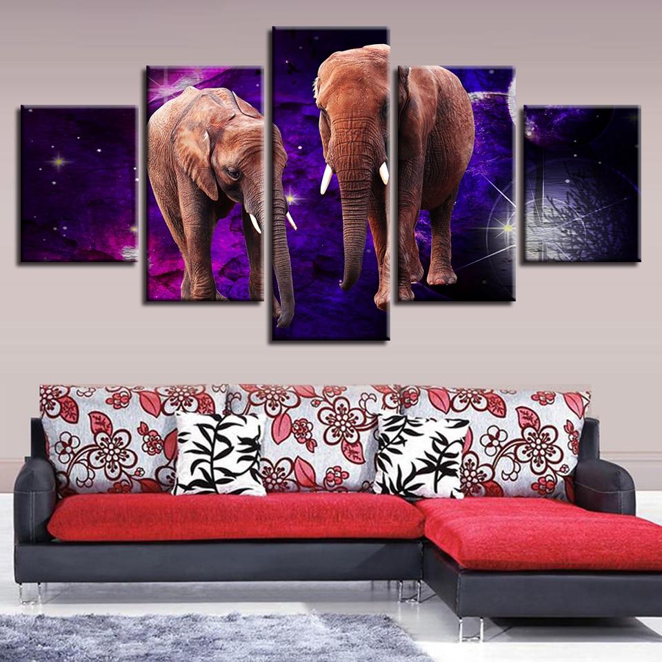 Elephant 21 – Animal Canvas Wall Art