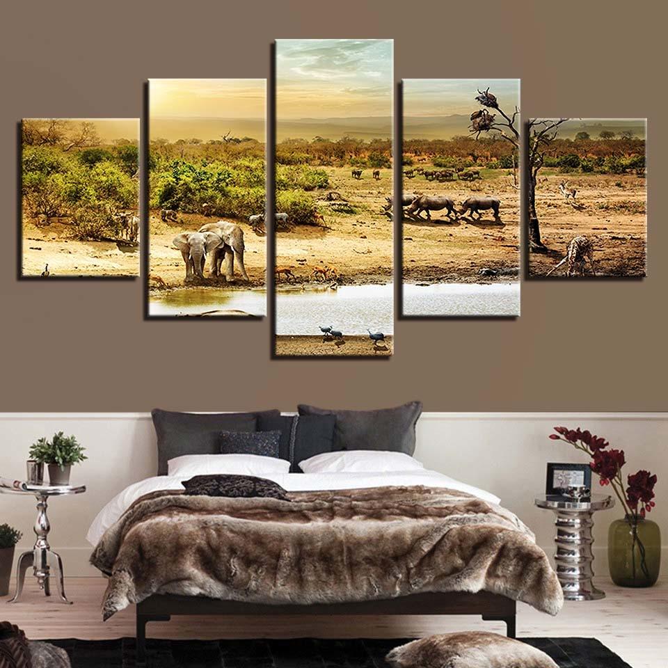 Elephant 40 – Animal Canvas Wall Art