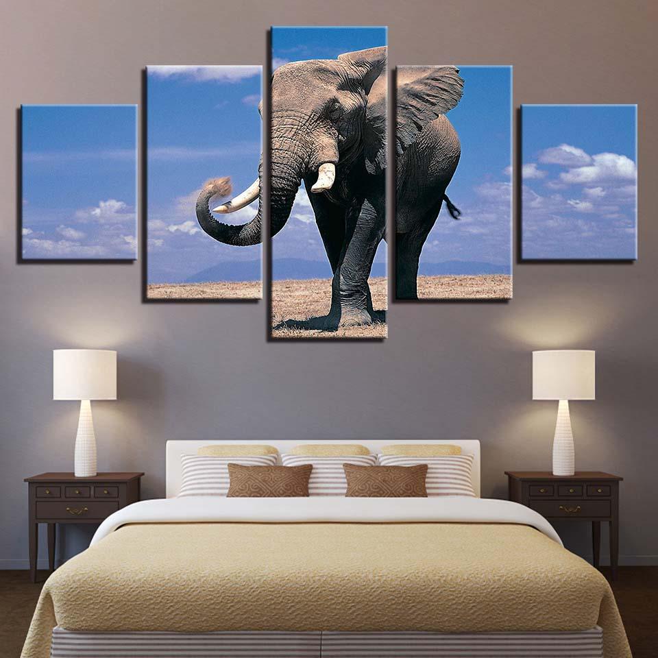 Elephant 52 – Animal Canvas Wall Art