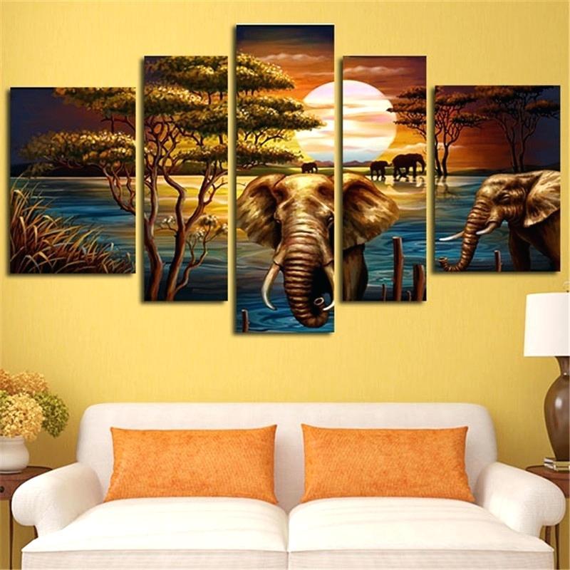 Elephant – Abstract And Animal Canvas Wall Art