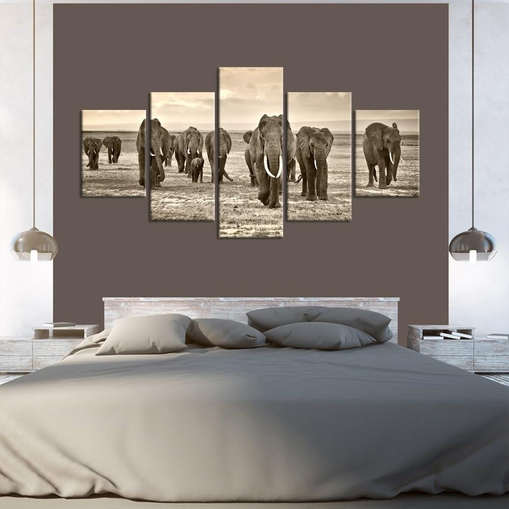 Elephant Family 01 – Animal Canvas Wall Art