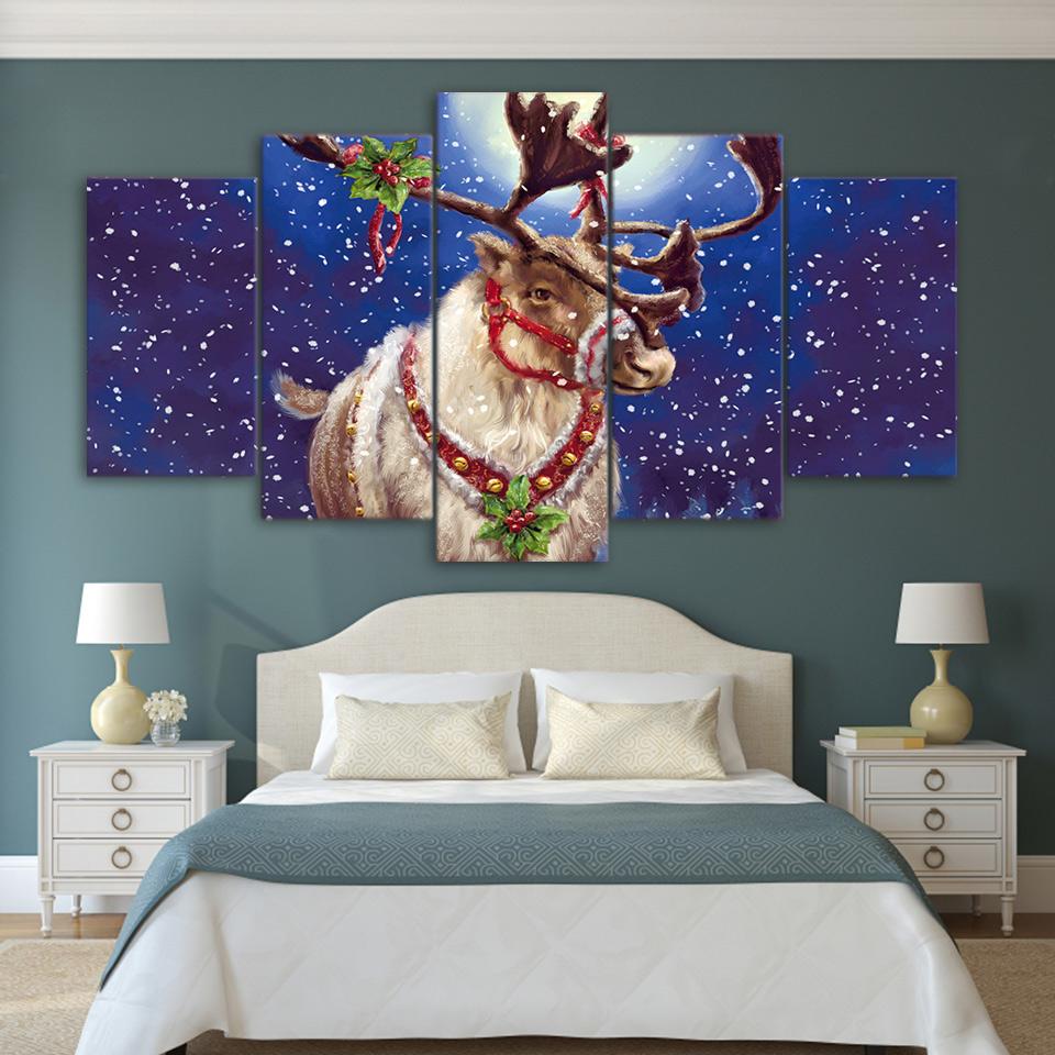 Elk Deer 01 – Animal Canvas Wall Art