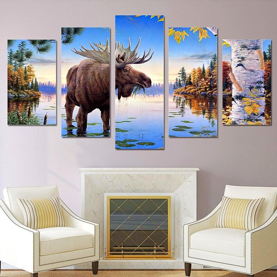 Elk King – Animal Canvas Wall Art