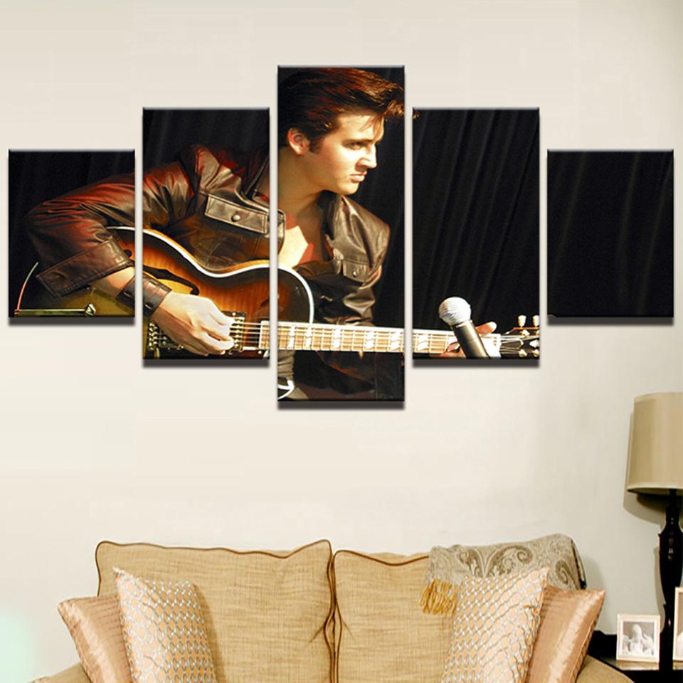 Elvis Guitar Music – Music Canvas Wall Art