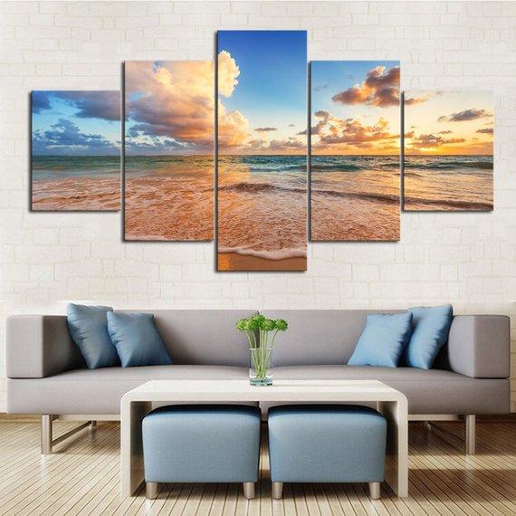 Emerald Beach – Space Canvas Wall Art