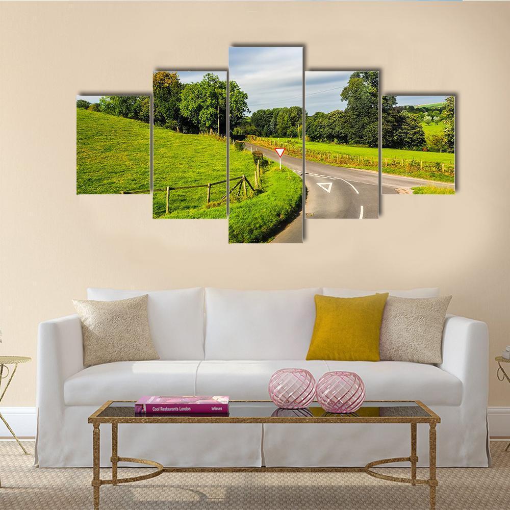 English Country Panorama Around Salisbury – Nature Canvas Wall Art