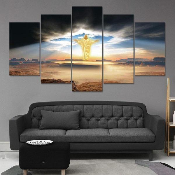 Esus Christ Bright Light – Religion Canvas Wall Art
