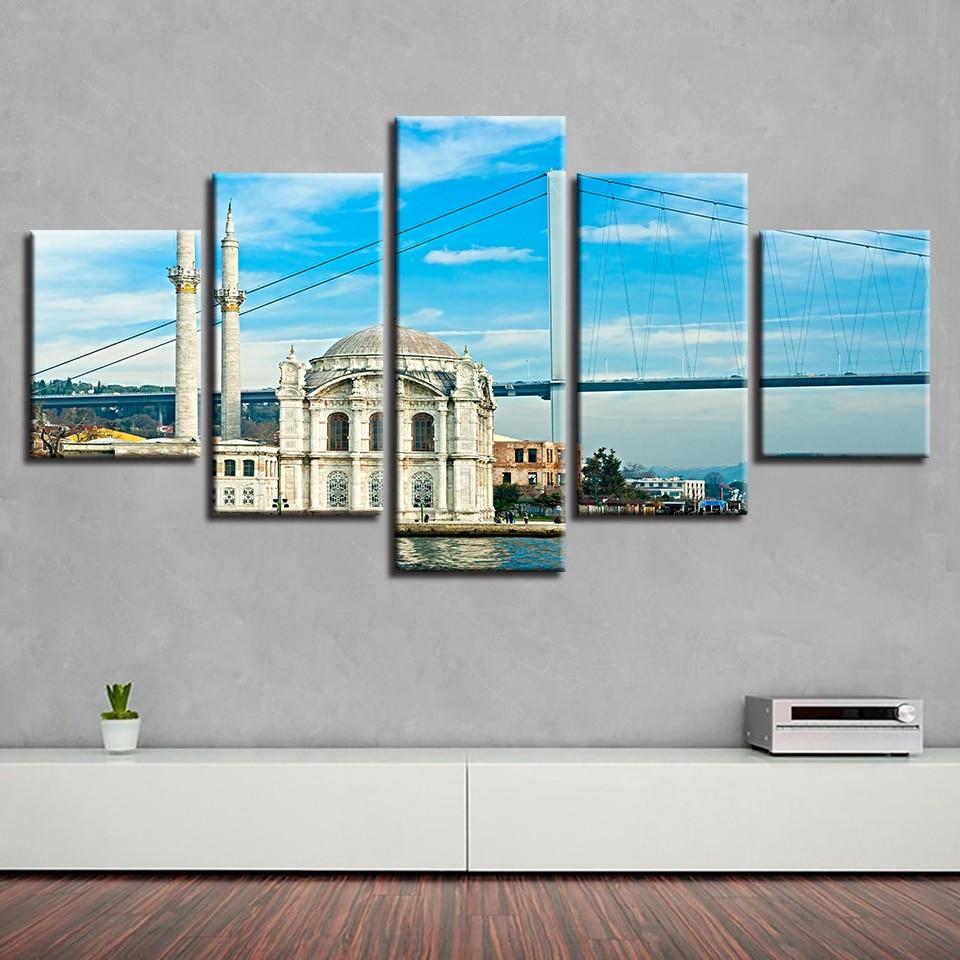 European Building Bridge – Nature Canvas Wall Art