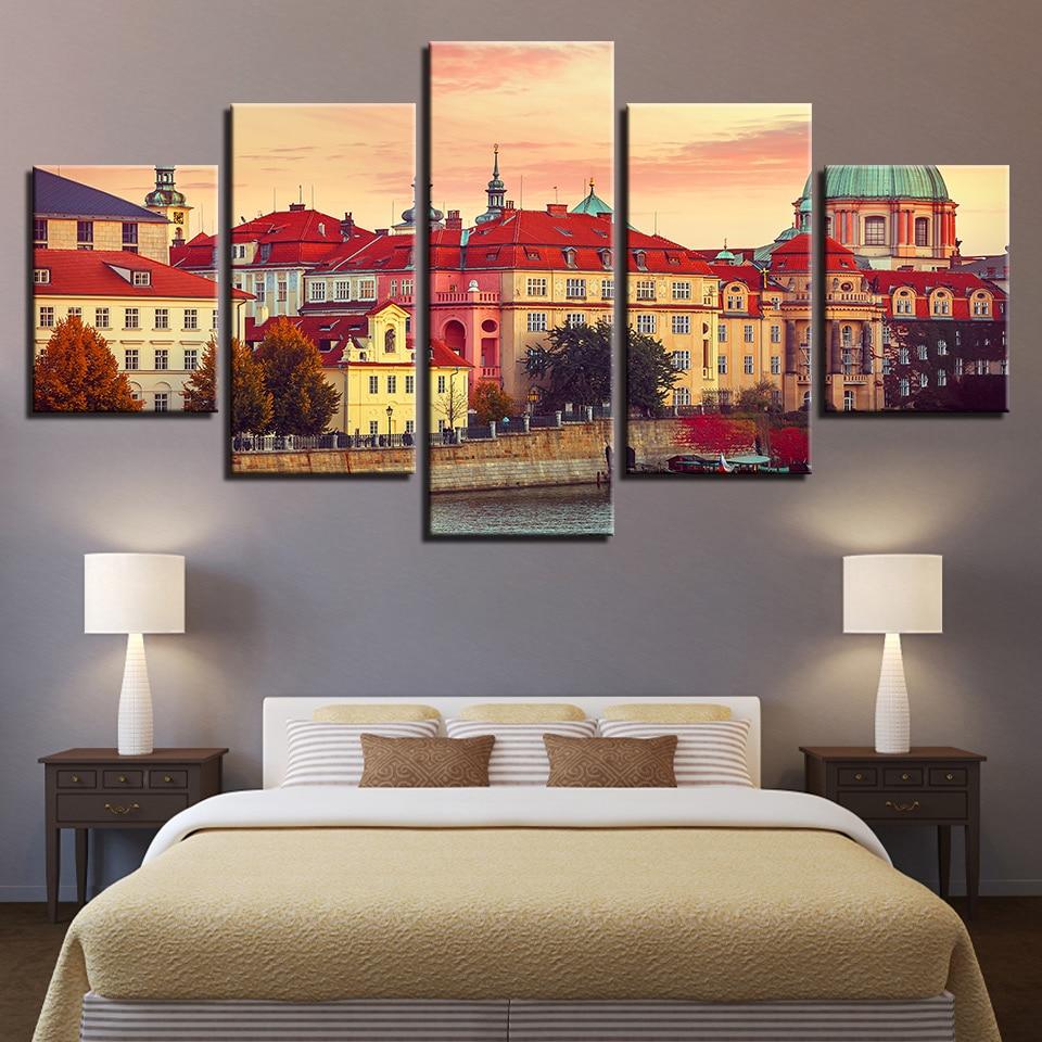 European Building – Nature Canvas Wall Art