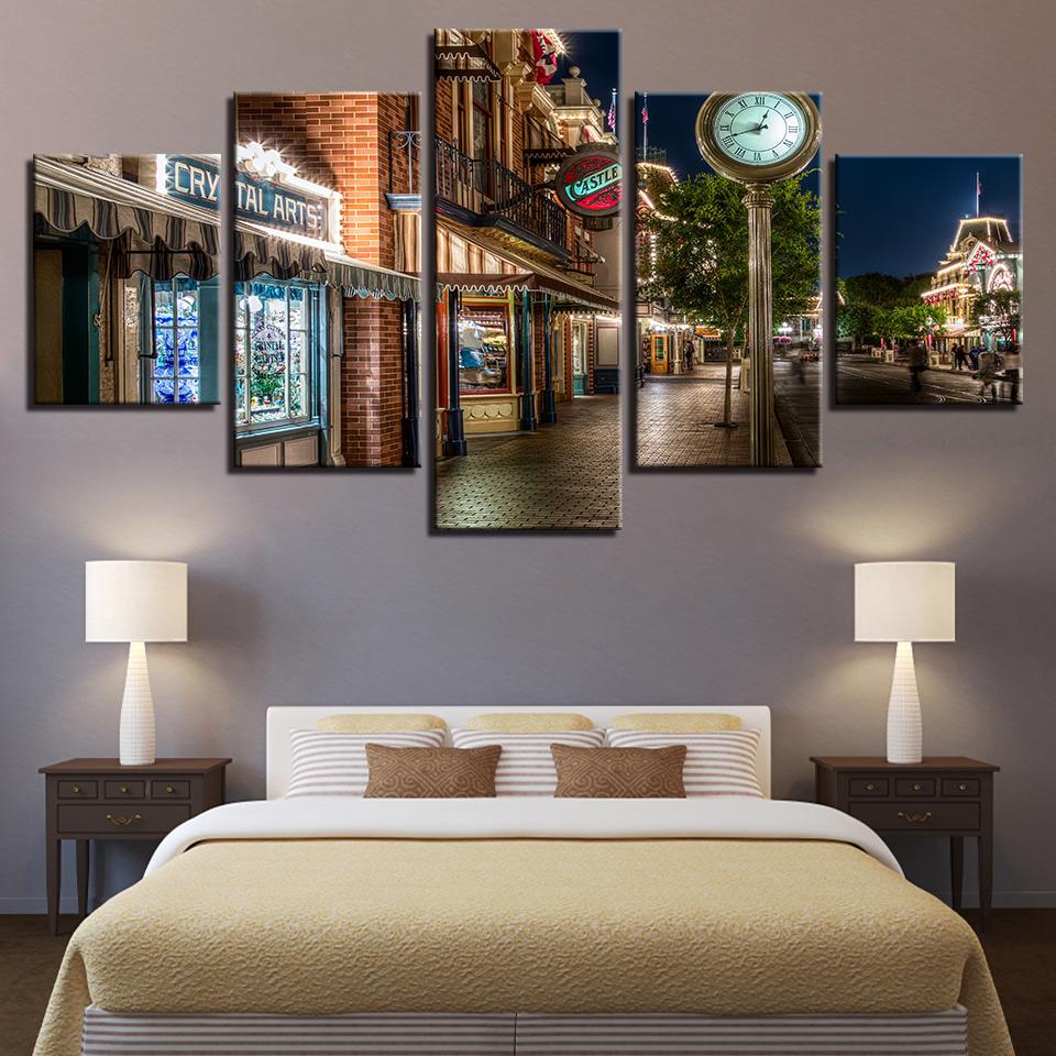 European City Night – Nature Canvas Wall Art