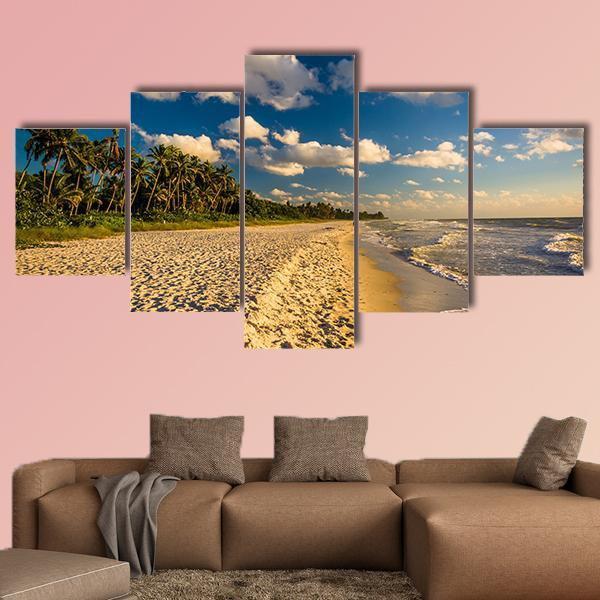 Evening Light At The Beach In Naples – Nature Canvas Wall Art