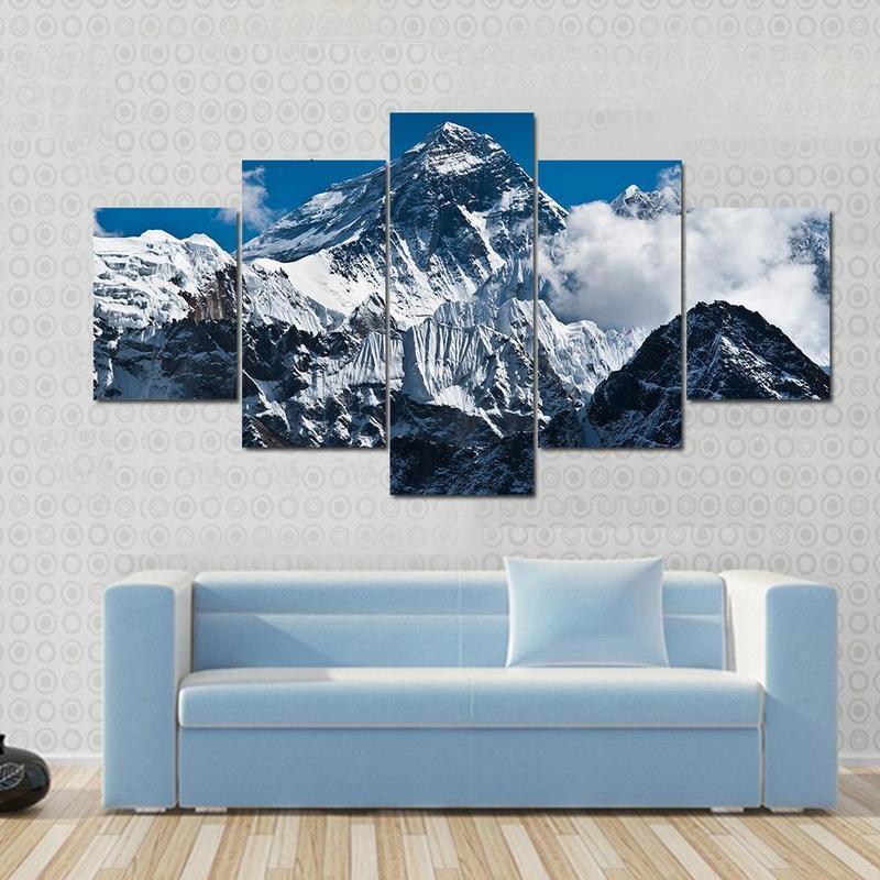 Everest Mountain Peak 2 – Nature Canvas Wall Art