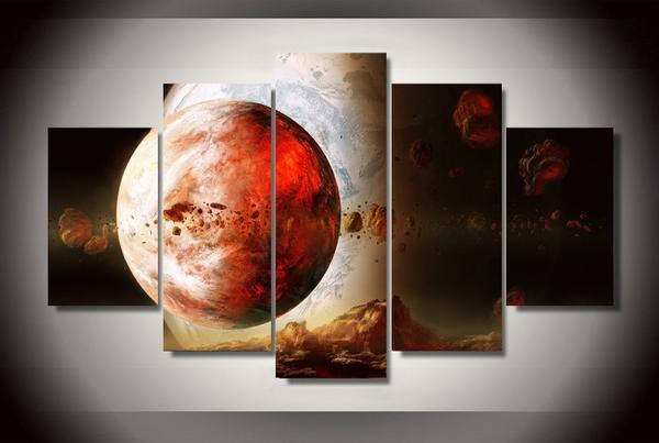 Exoplanet Planet Space Stars 01 – Space Canvas Wall Art