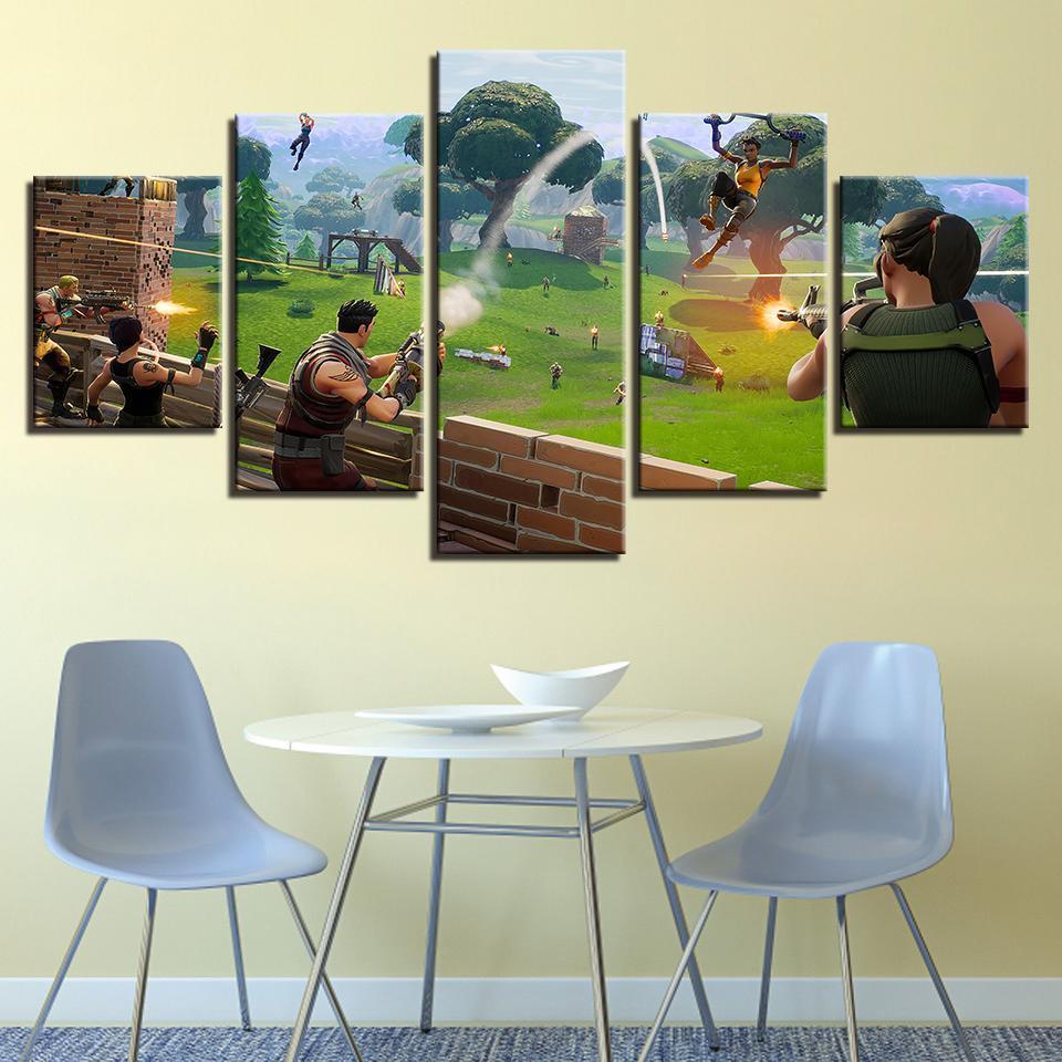 F0Rtnite Battle Royale Grenade Launcher 1 – Gaming Canvas Wall Art