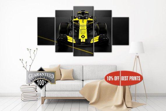 F1 Car, Racing Car, Car Print, Bolid F1, Formula One – Automative Canvas Wall Art