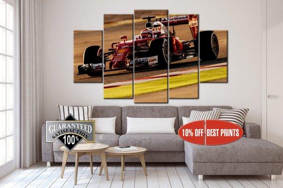 F1 Racing, Racing On The Car Formula One – Sport Canvas Wall Art