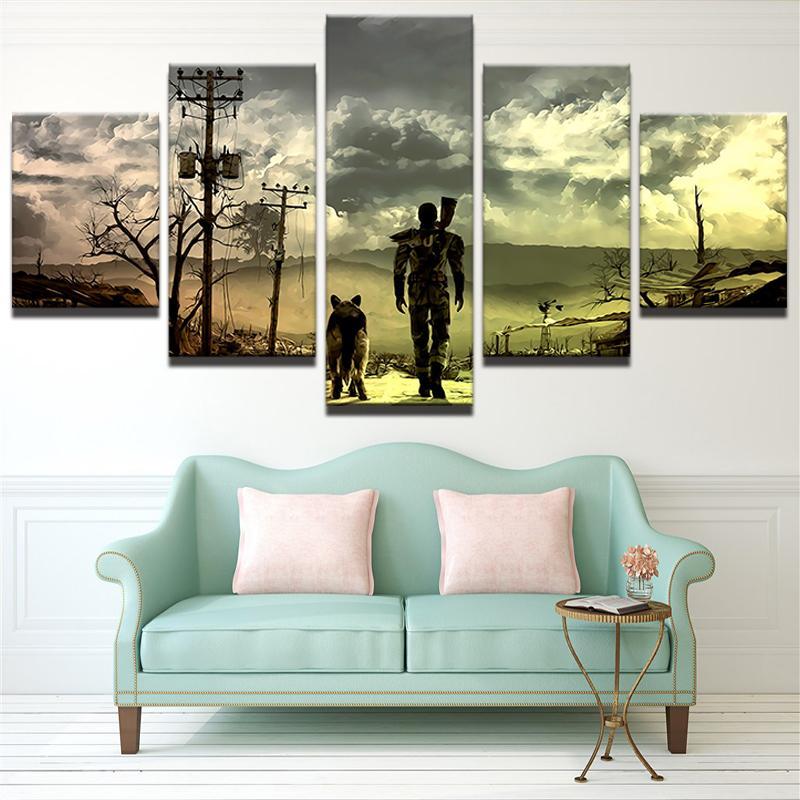 Fallout 4 The Wanderer Game Gaming Canvas Wall Art