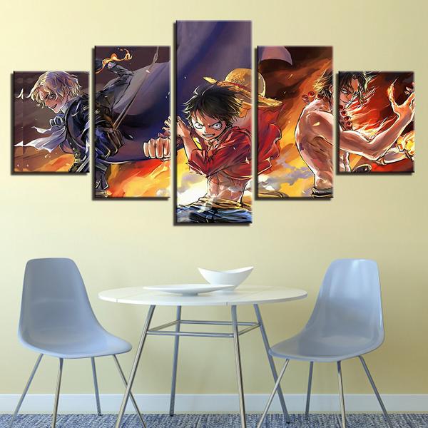 Family Luffy – Anime Canvas Wall Art