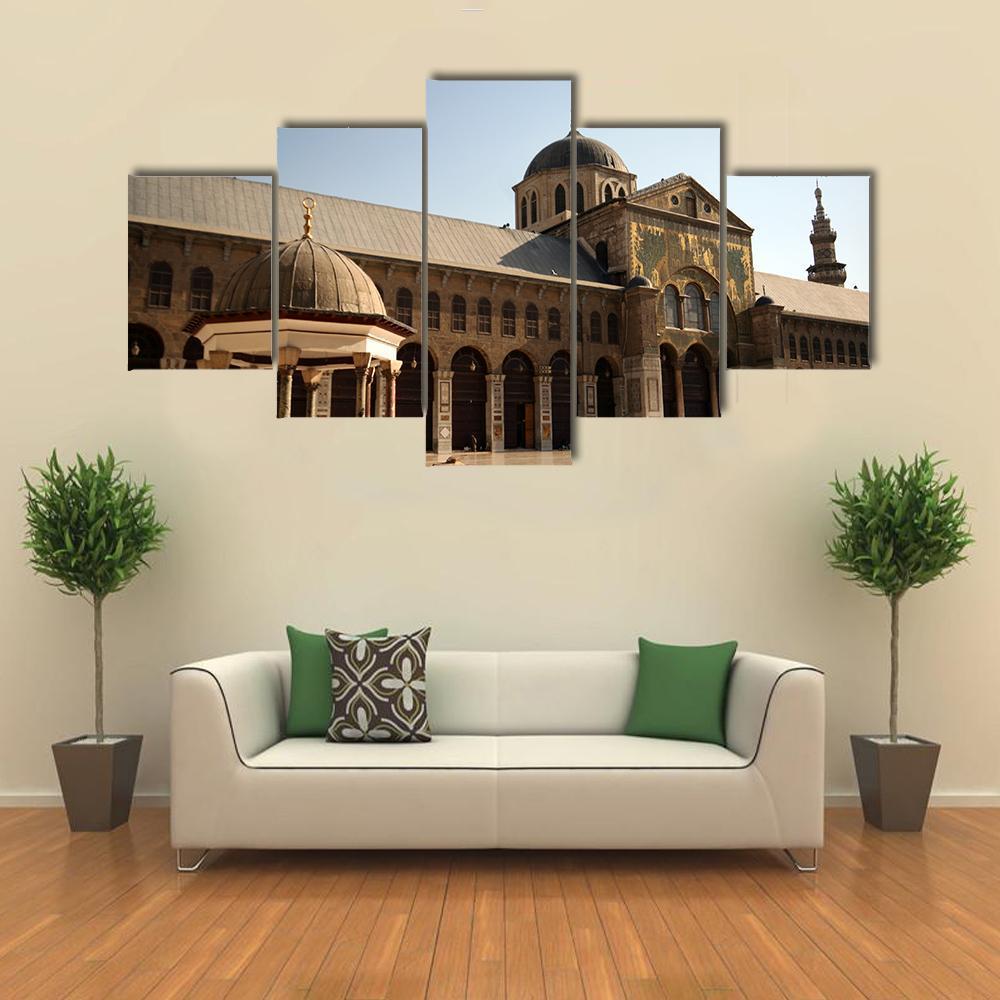 Famous Omayyad Mosque In Damascus – Nature Canvas Wall Art