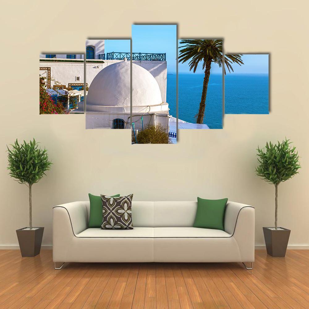 Famous Touristic Town Near Tunis – Nature Canvas Wall Art