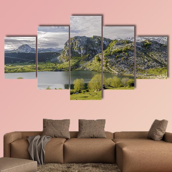 Fantastic Lake Enol – Nature Canvas Wall Art