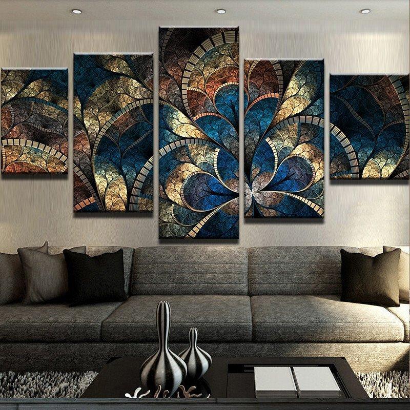 Fantasy Flowers 1 – Abstract Canvas Wall Art