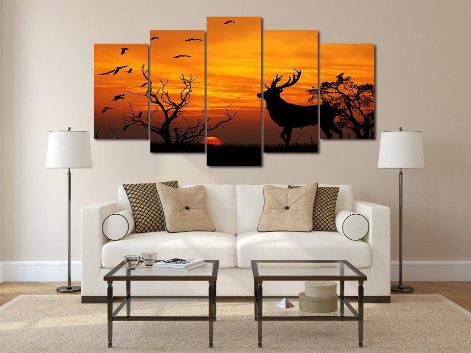 Fantasy Sunset – Animal Canvas Wall Art