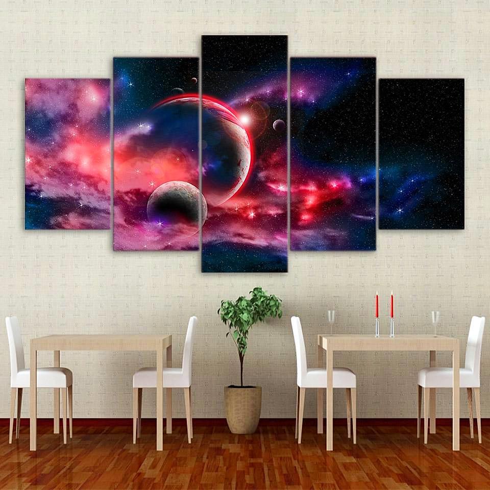 Fantasy Universe Planet – Space Universe Canvas Wall Art