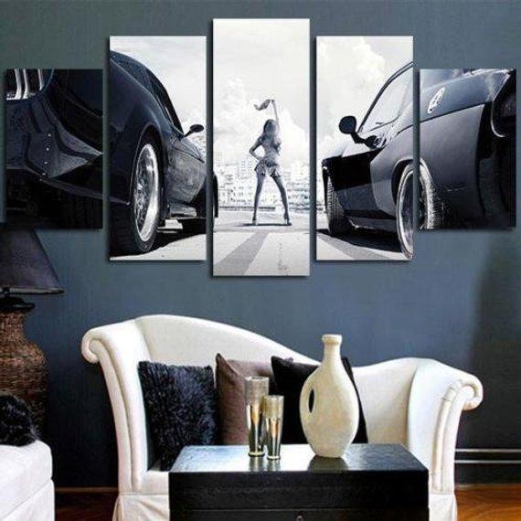 Fast And Furious Racing Cars – Movie Canvas Wall Art