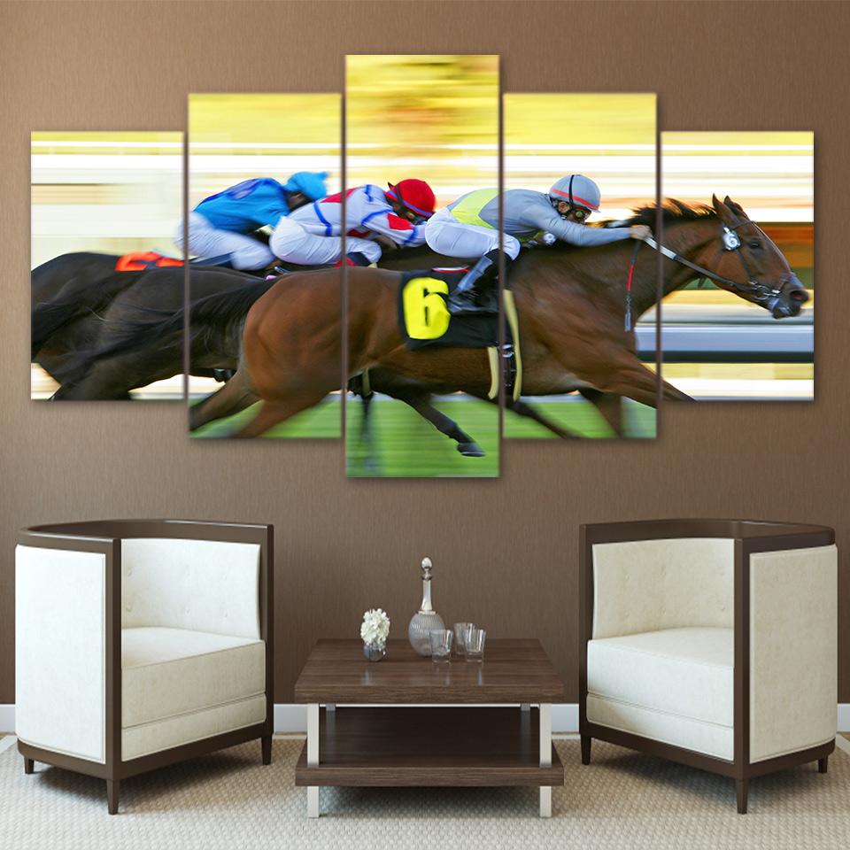 Fast Horse Racing – Sport Canvas Wall Art