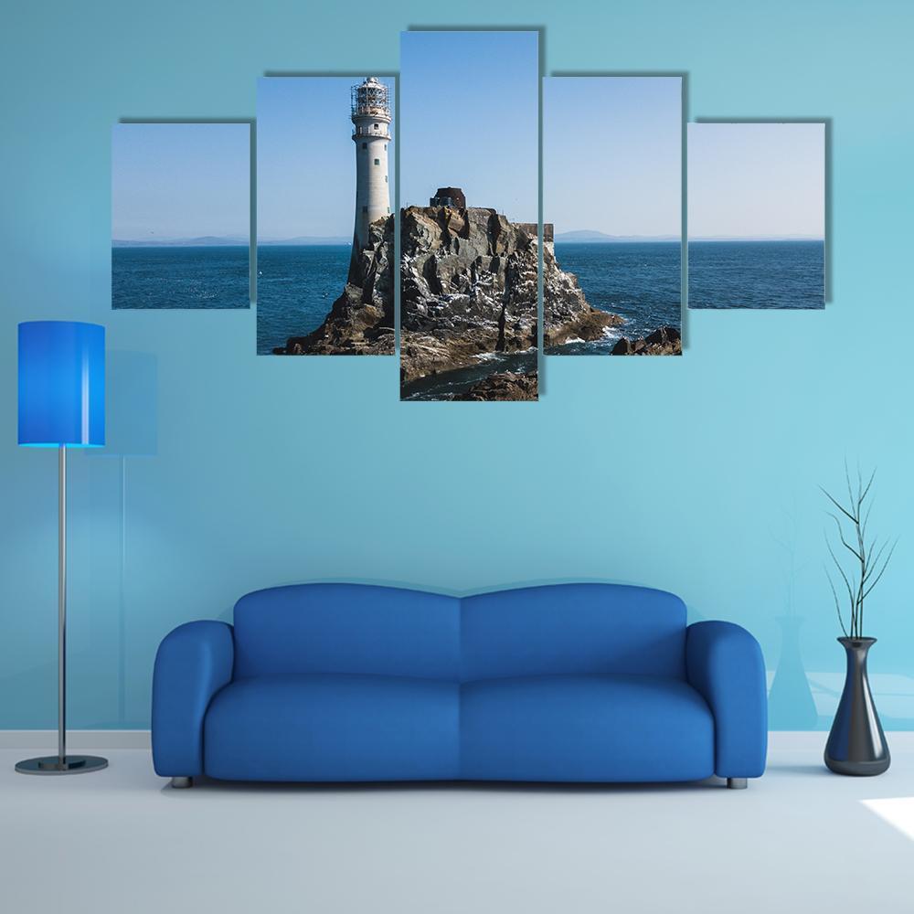 Fastnet Lighthouse At Summer – Nature Canvas Wall Art