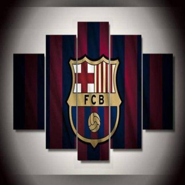 Fc Barcelona Logo Sport Canvas Wall Art