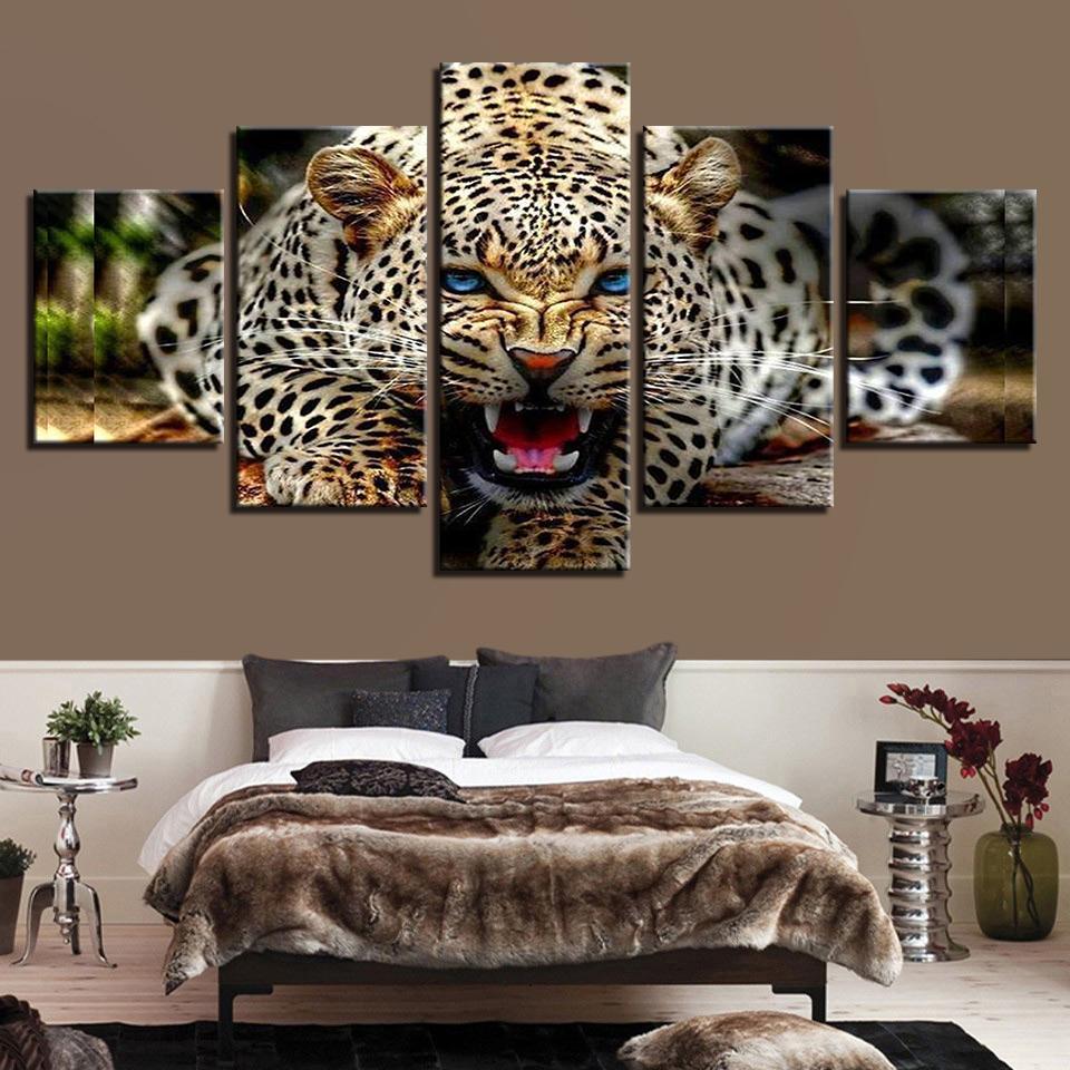 Ferocious Leopard – Animal Canvas Wall Art