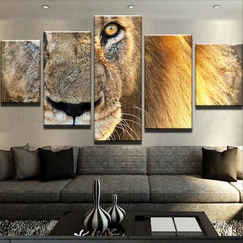 Ferocious Lion – Animal Canvas Wall Art
