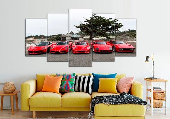 Ferrari 458 Italia Supercar Luxury Cars – Automotive Canvas Wall Art