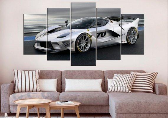 Ferrari Fxx K Supercar – Luxury Cars Garage High Quality – Automative Canvas Wall Art