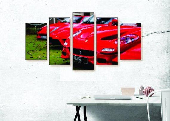 Ferrari Row – Automative Canvas Wall Art