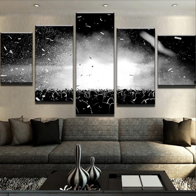 Festival Crowd – Music Canvas Wall Art