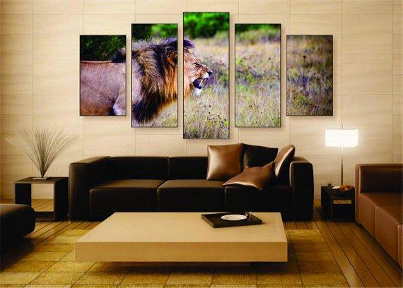 Fierce Lion – Animal Canvas Wall Art