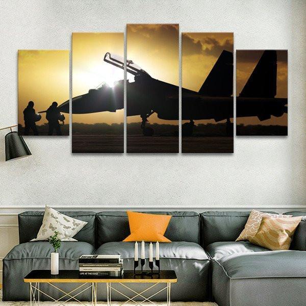 Fighter Jet – Airplane Canvas Wall Art