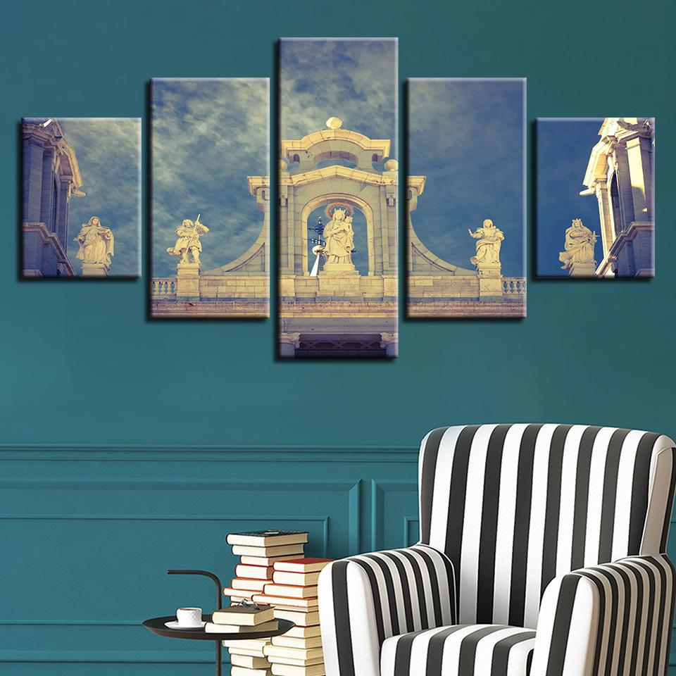 Figure Building – Religion Canvas Wall Art