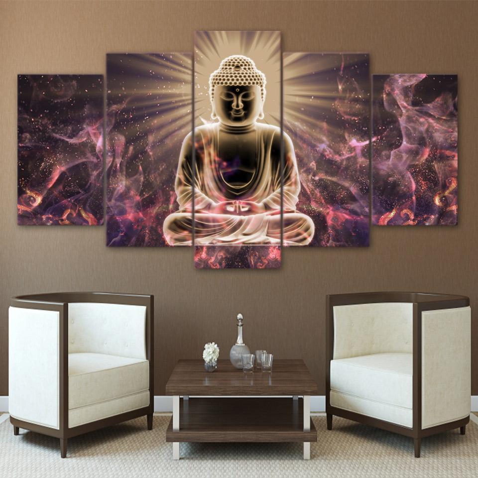 Figure Of Buddha – Religion Canvas Wall Art