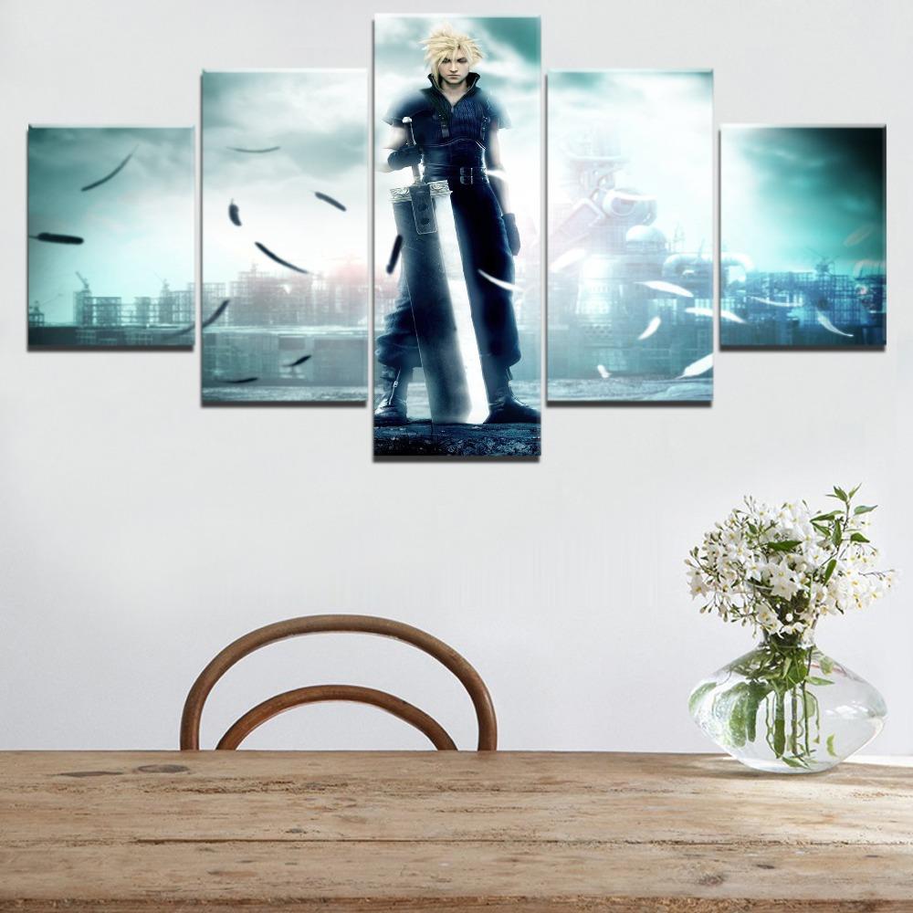 Final Fantasy Cloud Strife 1 Gaming – Canvas Wall Art