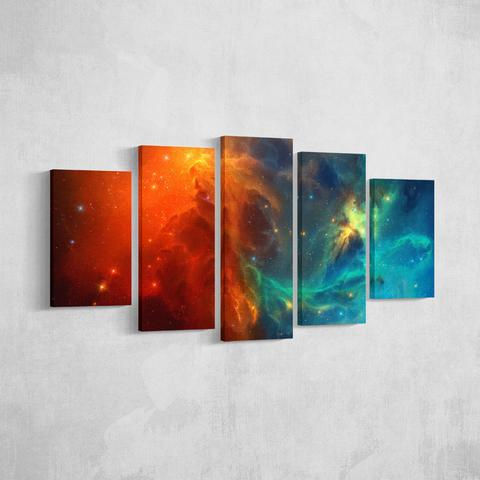 Fire &Amp; Ice Nebula – Space Canvas Wall Art